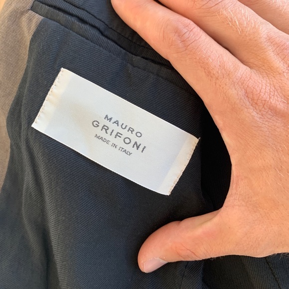 Mauro Grifoni mens Brown Blazer - Picture 7 of 7